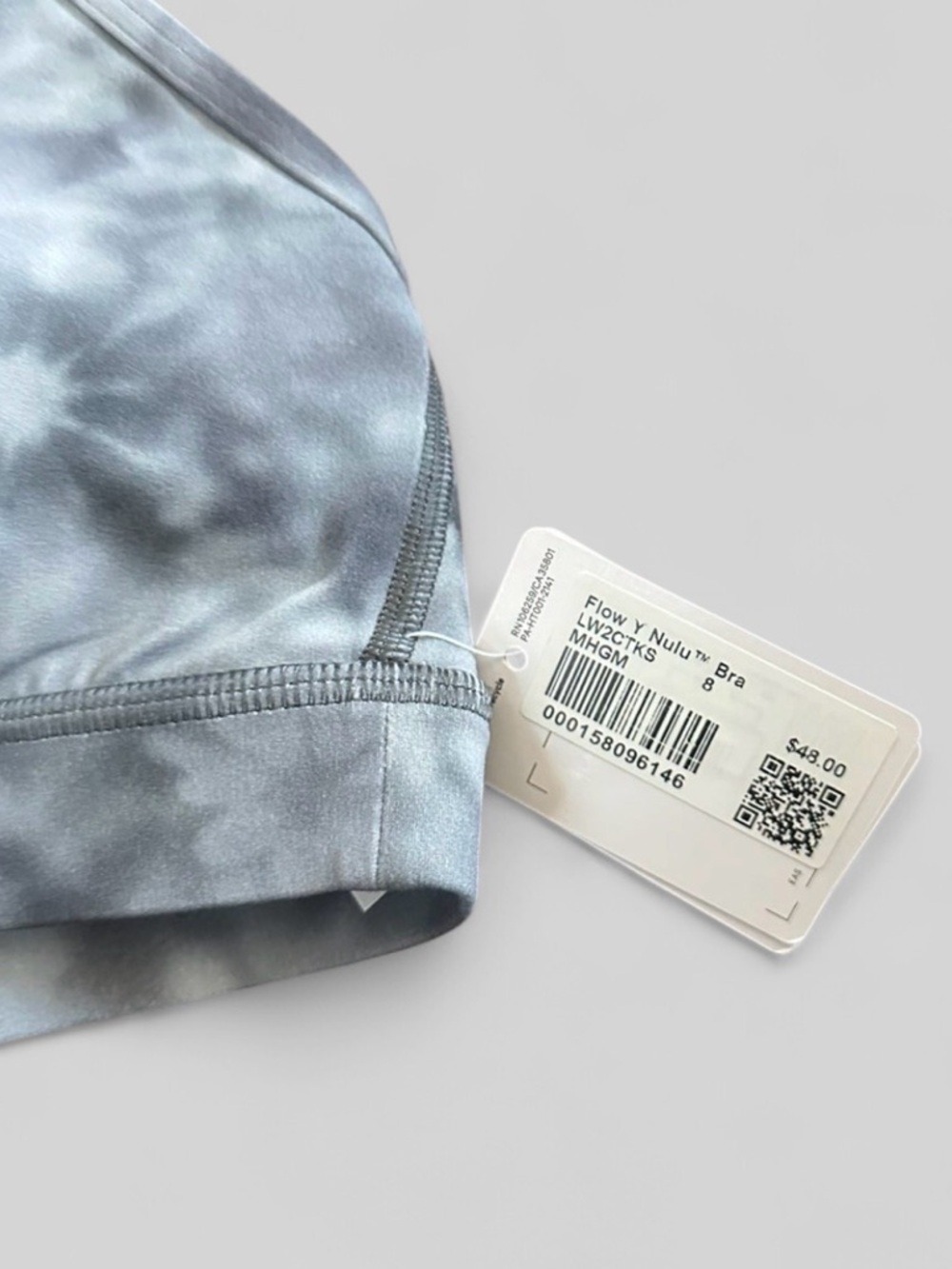 Lululemon Flow Y Bra Gray multi size 8 NWT - Picture 6 of 7